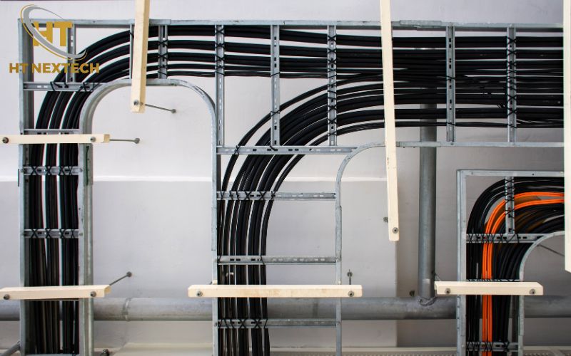 Lắp đặt và cố định máng cáp