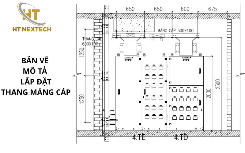 Bản vẽ thang máng cáp
