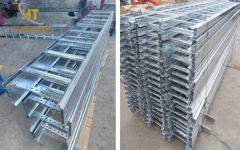 Sản xuất thang máng cáp cần đảm bảo chất lượng đúng yêu cầu công trình