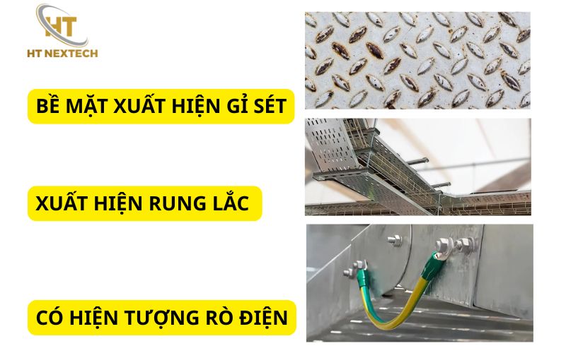 Một số dấu hiệu nhận biết thang máng cáp bị hư hỏng
