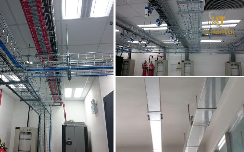 Lắp đặt phụ kiện máng cáp