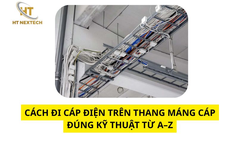 Cần đi cáp điện đúng kỹ thuật trên thang máng cáp