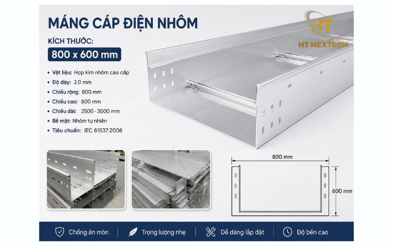 Máng cáp điện nhôm