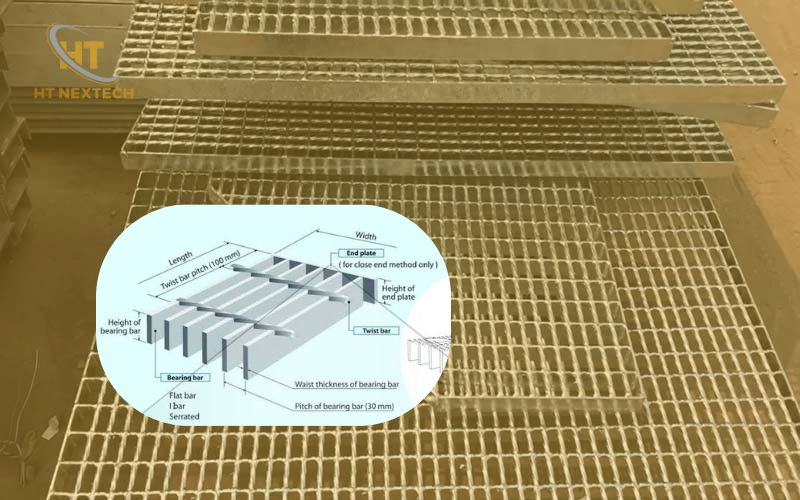 Cấu tạo của sàn grating